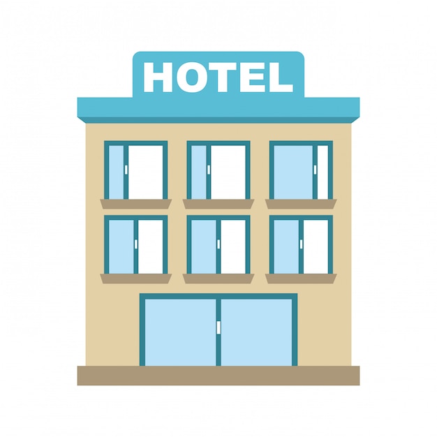 Hotel design over white background vector illustration