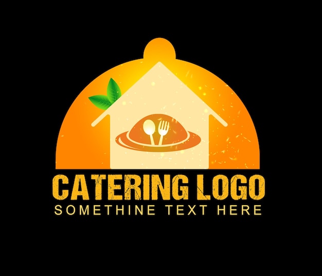 hotel food logo design template