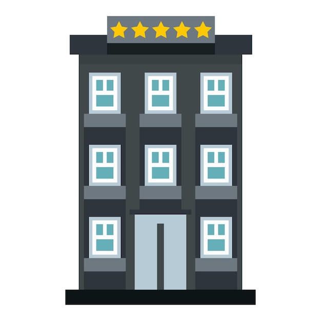 Vector hotel icon flat illustration of hotel vector icon for web design