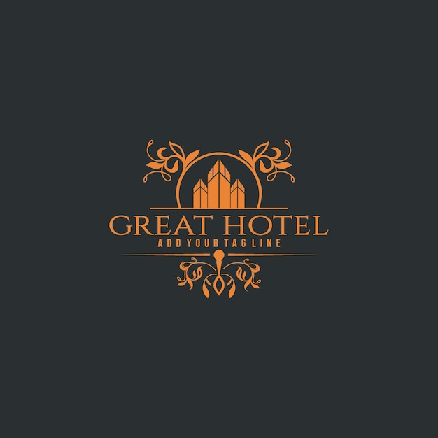 Vettore logo dell'hotel