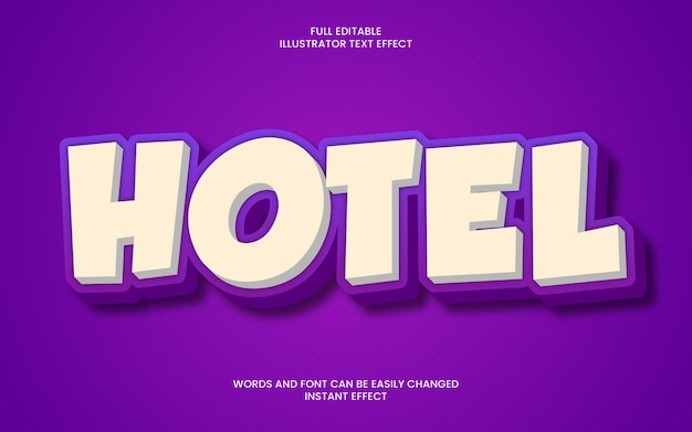 Hotel Text Effect