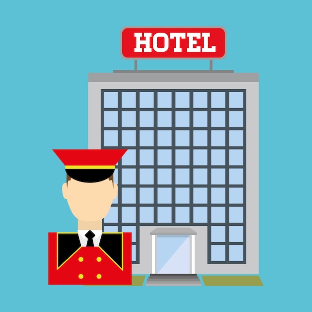 Vector hoteldiensten en reizen