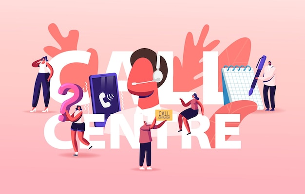 Servizio di hotline, illustrazione del call center