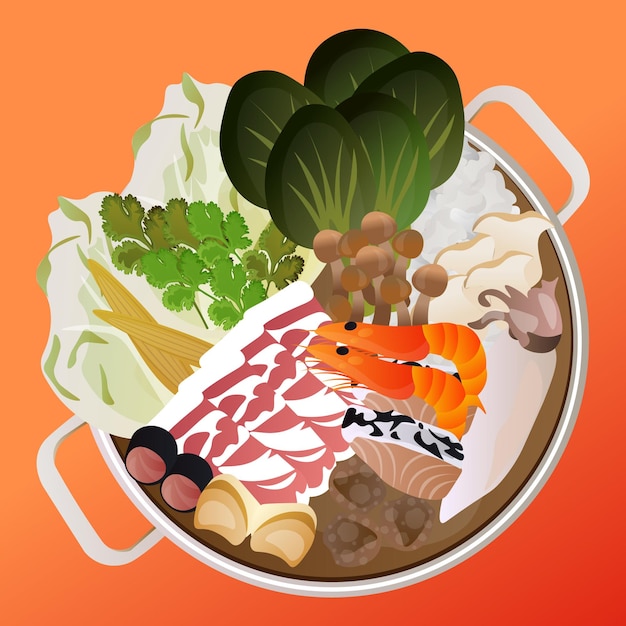 ベクトル hotpot_shabu_3 について