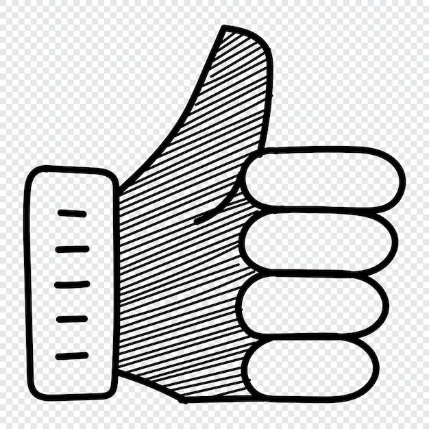 Houdt van pictogram Digitaal marketingconcept Houdt van doodle getekende handpictogram Digitale marketing pictogram hand tekenen schets symbool