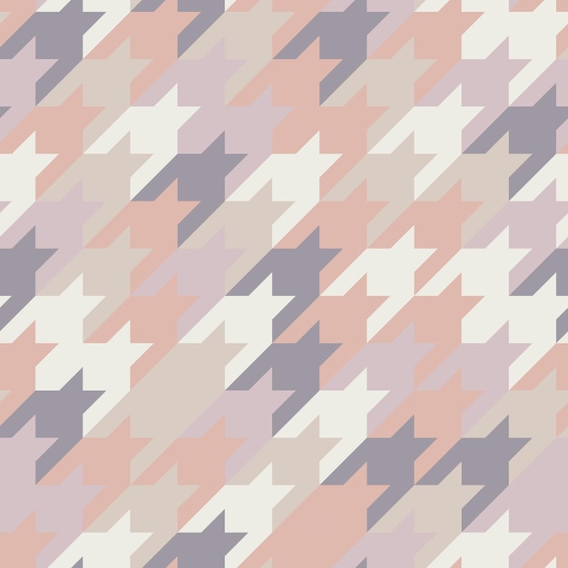 Houndstooth pastel colour textile pattern 02