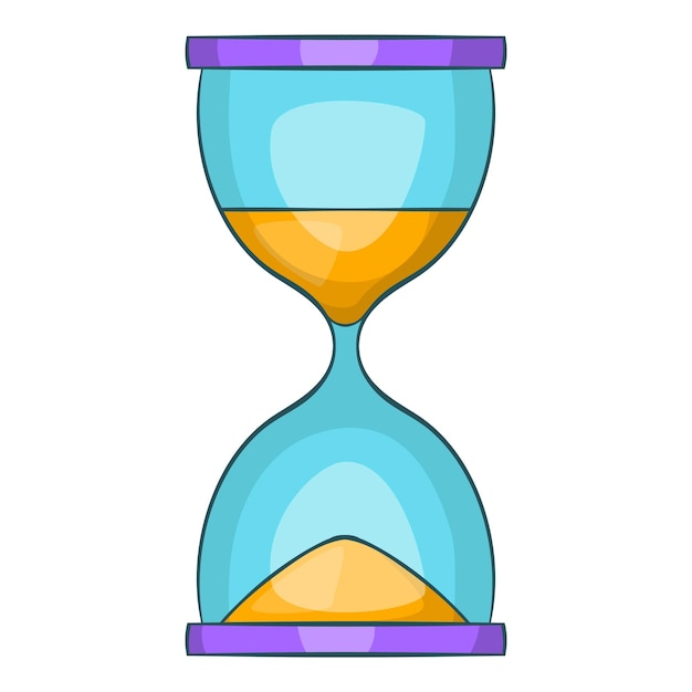 Hourglass icon Cartoon illustration of hourglass vector icon for web design