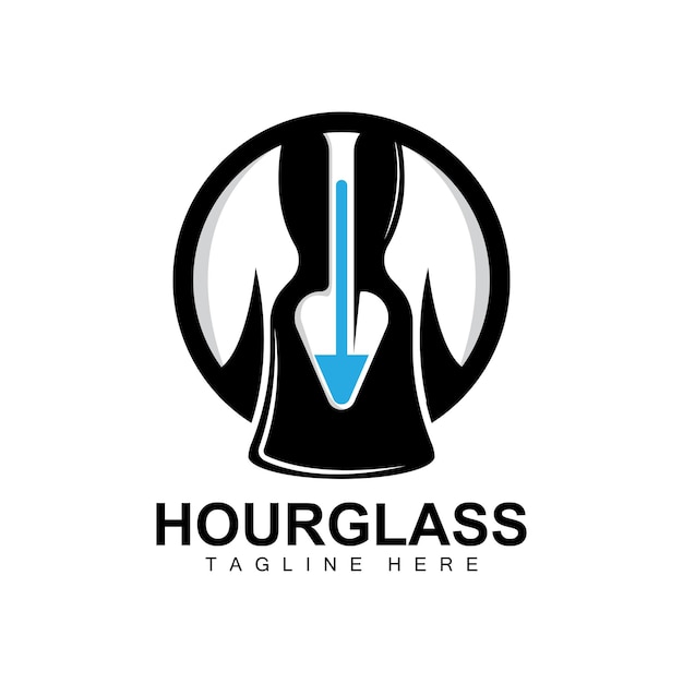 Premium Vector Hourglass Logo Clock Time Design Glass And Sand Style premium-vector-hourglass-logo-clock-time-design-glass-and-sand-style