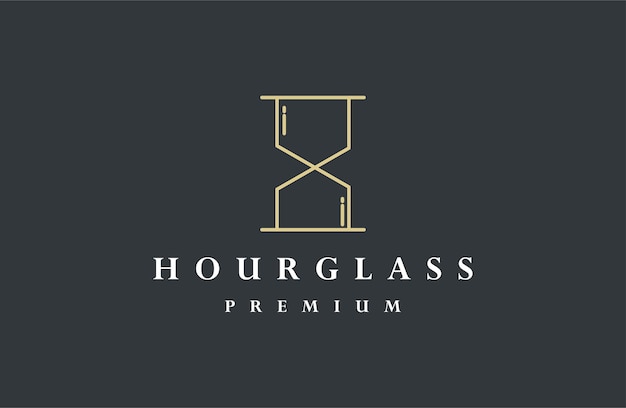 Hourglass logo design concept hourglass logo