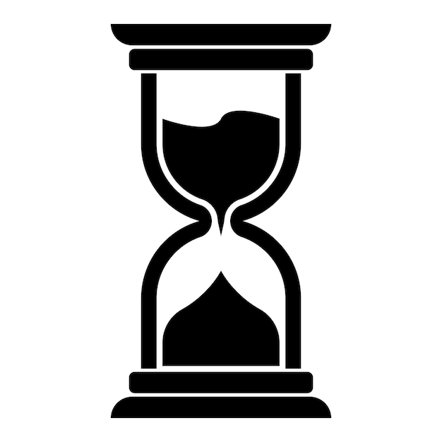 Hourglass logo vector icon illustration design