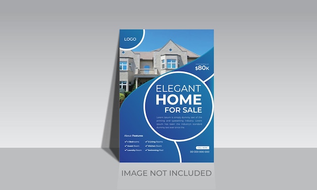 House apartment Sale flyer, poster, leaflet template