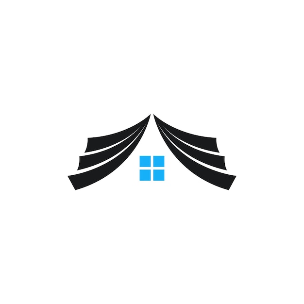 House Book Logo Vector Design Template