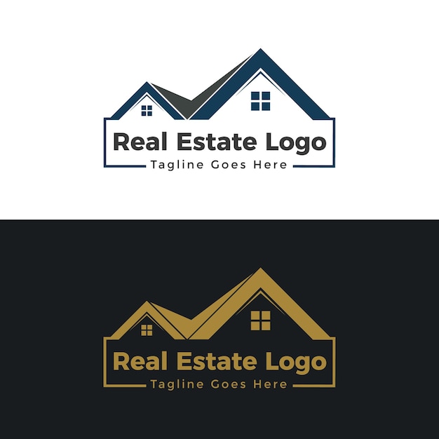 Vector house building architecture and real estate logo template vector