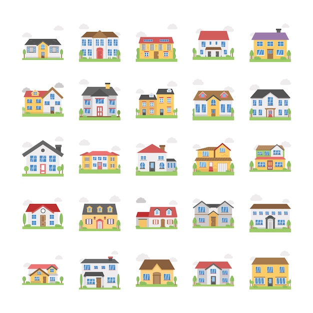 House Buildings Icons