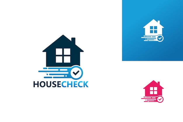 House check logo template design vector, emblem, design concept, creative symbol, icon