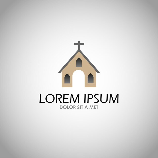 House church icon vector