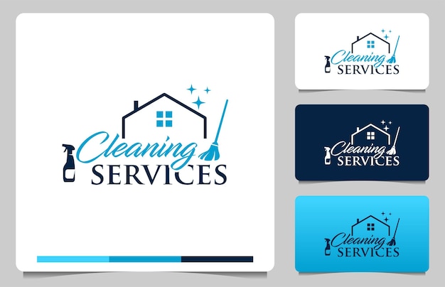 House Cleaning Service company badge emblem Vector illustration