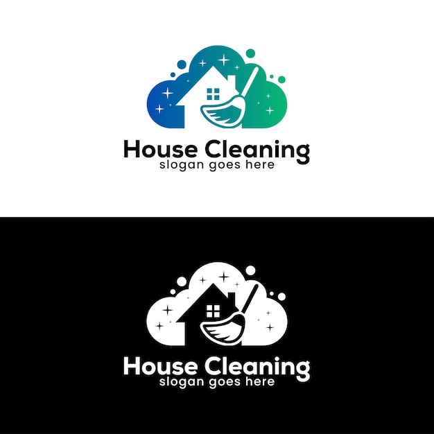 House cleaning service logo