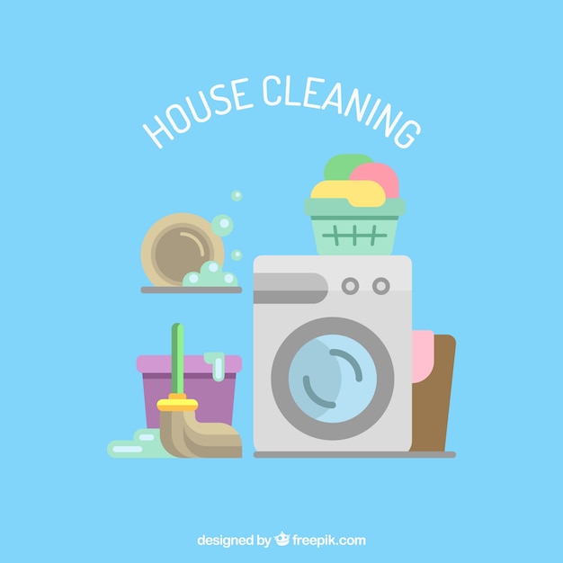 House cleaning services icons