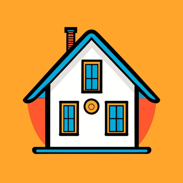 House clipart vector illustration cartoon