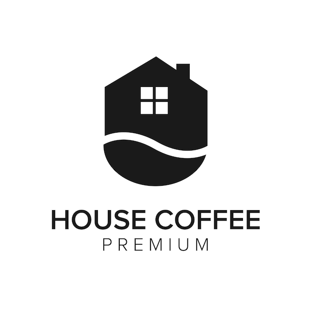 House coffee logo icon vector template