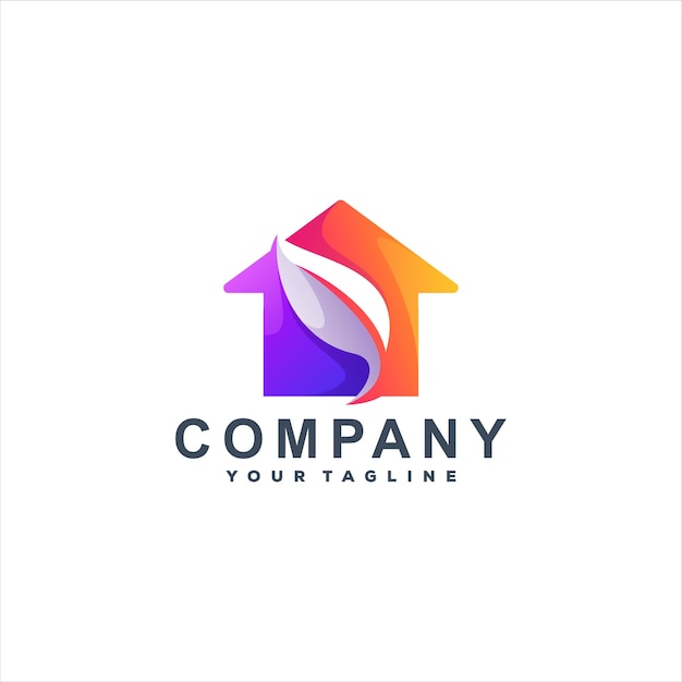 House color gradient logo