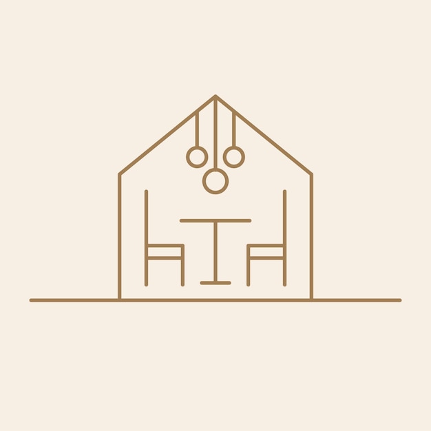 House design vector icon design Real estate and furniture logo design