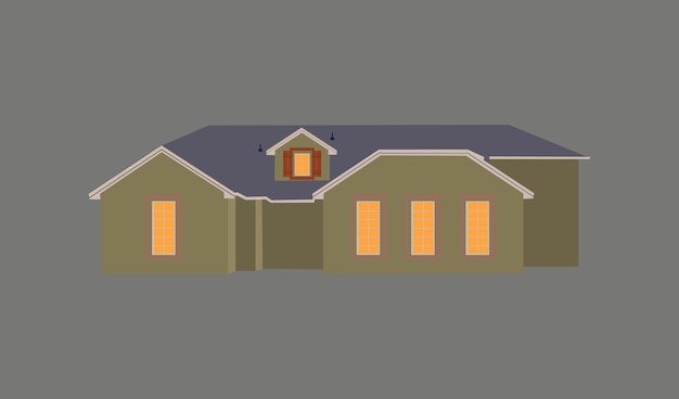 House design in vector