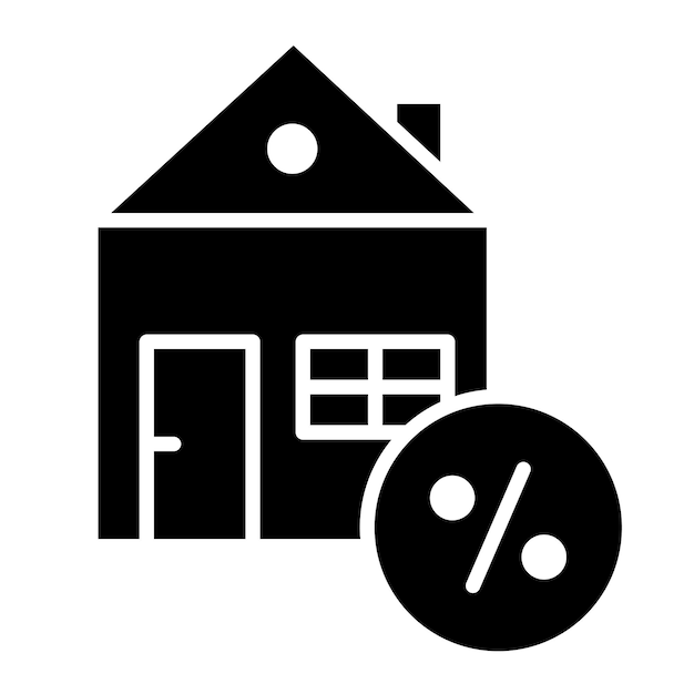 House Discount Vector Illustration