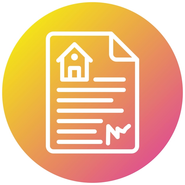 Vector house document vector icon design illustration