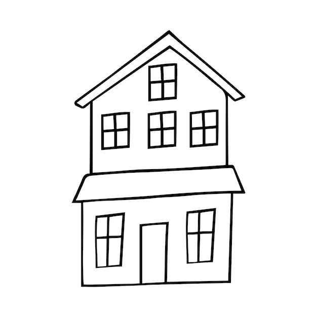 House in doodle style