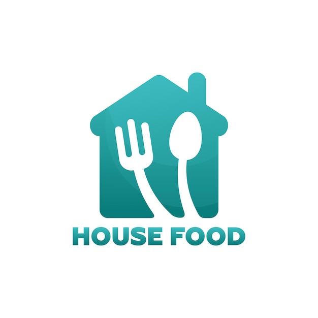 House food logo template design vector, emblem, design concept, creative symbol, icon