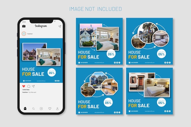 販売のための家ソーシャルメディア投稿テンプレート