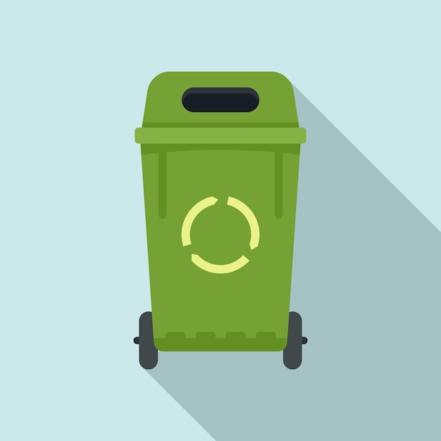 Vector house garbage bin icon flat illustration of house garbage bin vector icon for web design