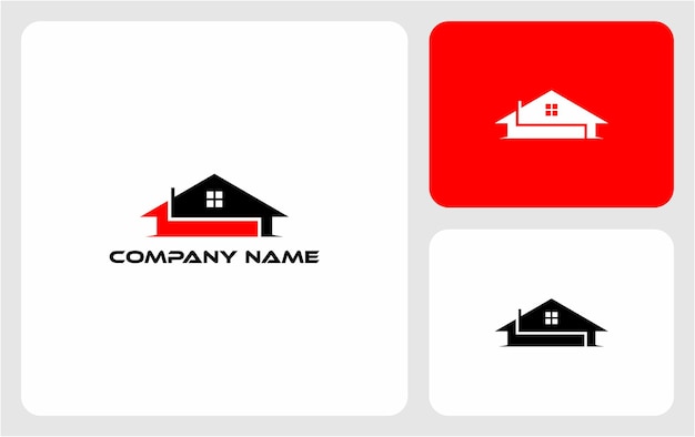 Vector house gutter logo design