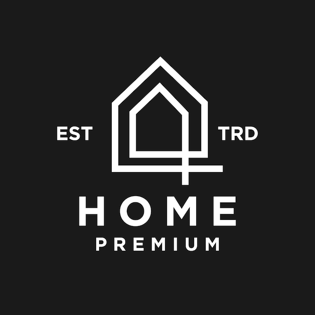 House H letter logo icon design illustration