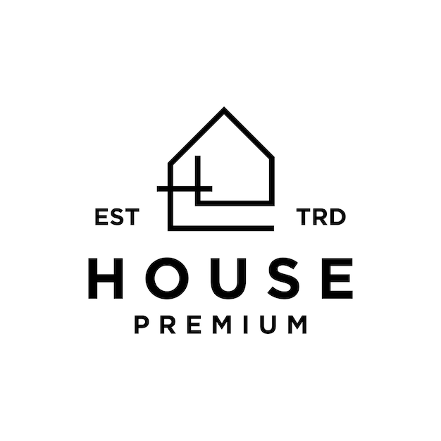 House H letter logo icon design illustration