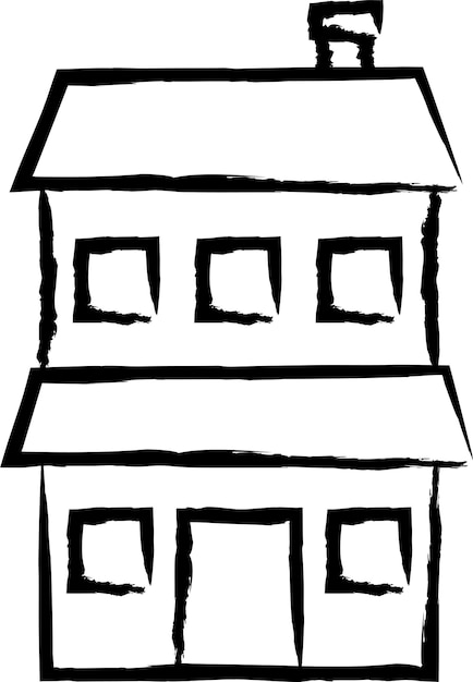 House hand drawn vector illustration