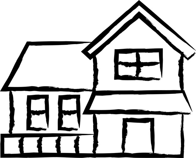 House hand drawn vector illustration