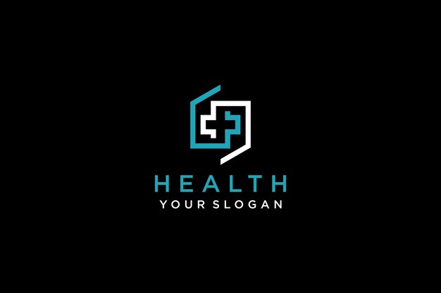 House health logo template medical house logo