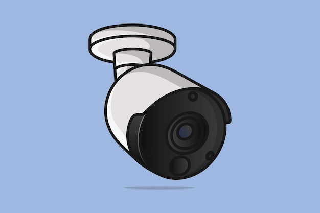 House, home and building safety camera vector illustration.