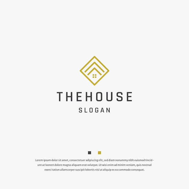 House or home geometric logo icon design template vector