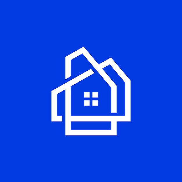 House home mortgage real estate logo vector icon illustration