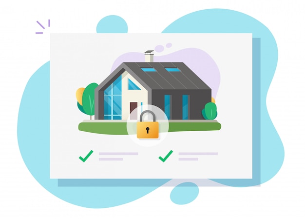 House and home security illustration