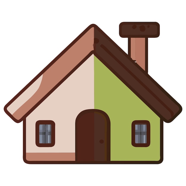 house icon colored outline