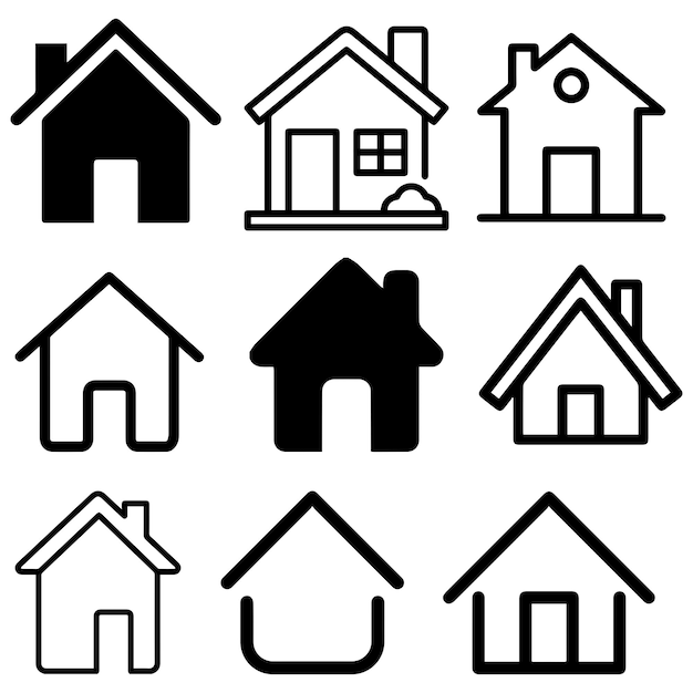 Дизайн иконки дома для шаблонов