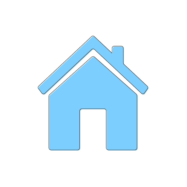 Illustrazione vettoriale del simbolo di casa dell'icona di casa