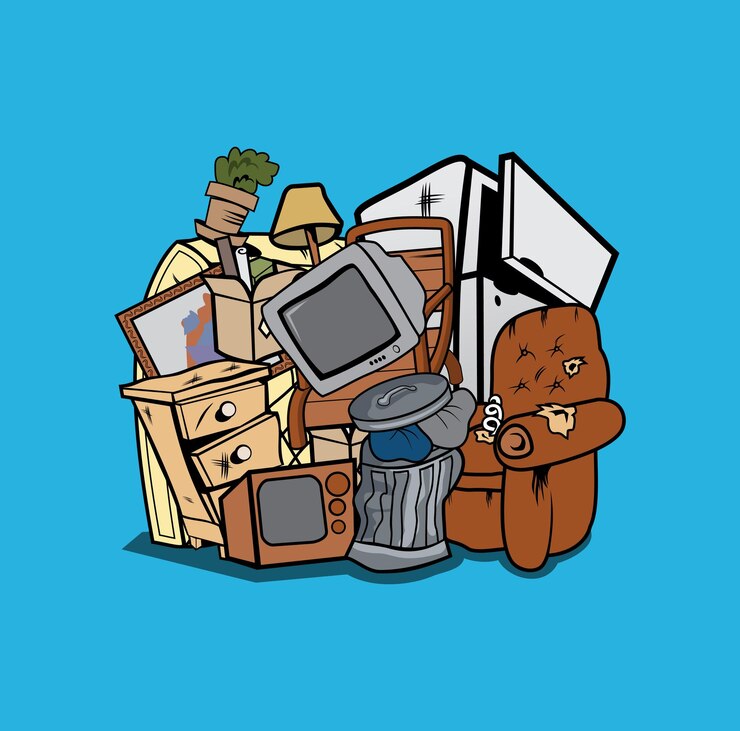 Vector 家のがらくた漫画デザインイラスト