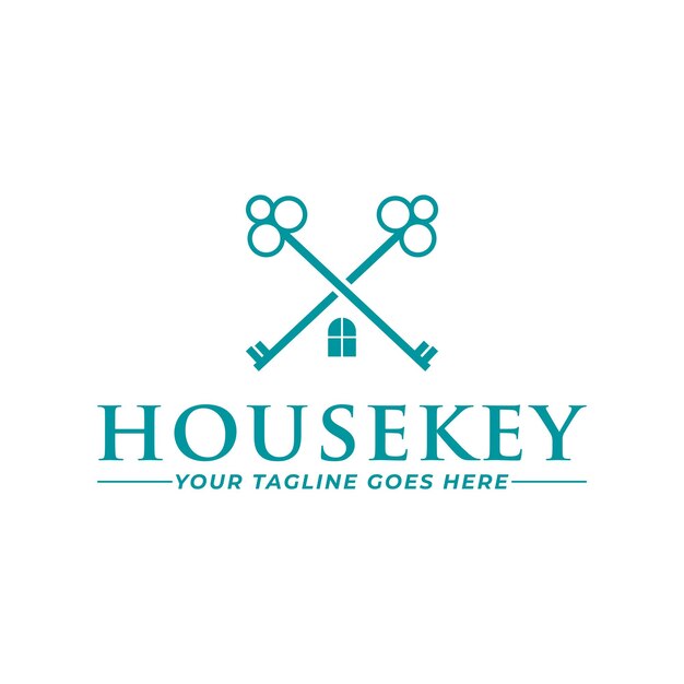 House key logo vector template