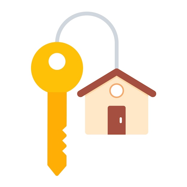 House Key Vector Illustration Style